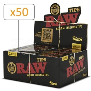 Filtres en carton Raw Black non perforés x50